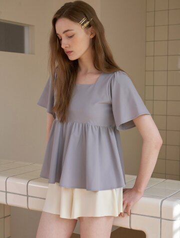 샌디 상하의 set 퍼플 아이보리