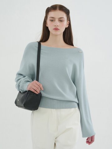 오레이 보트넥 니트 