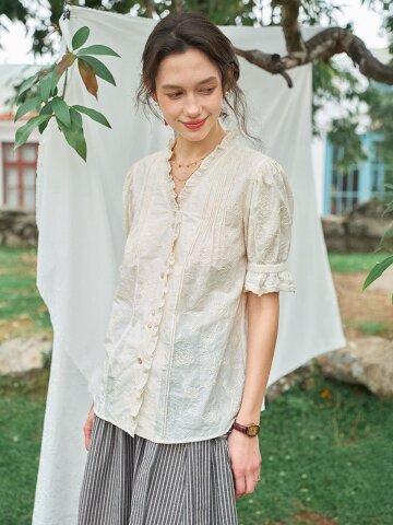 SR_Poem french texture blouse