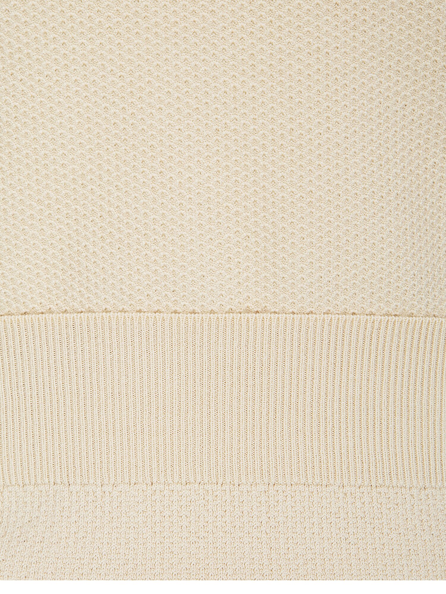 니트 배색 리본넥 블라우스 (BEIGE)