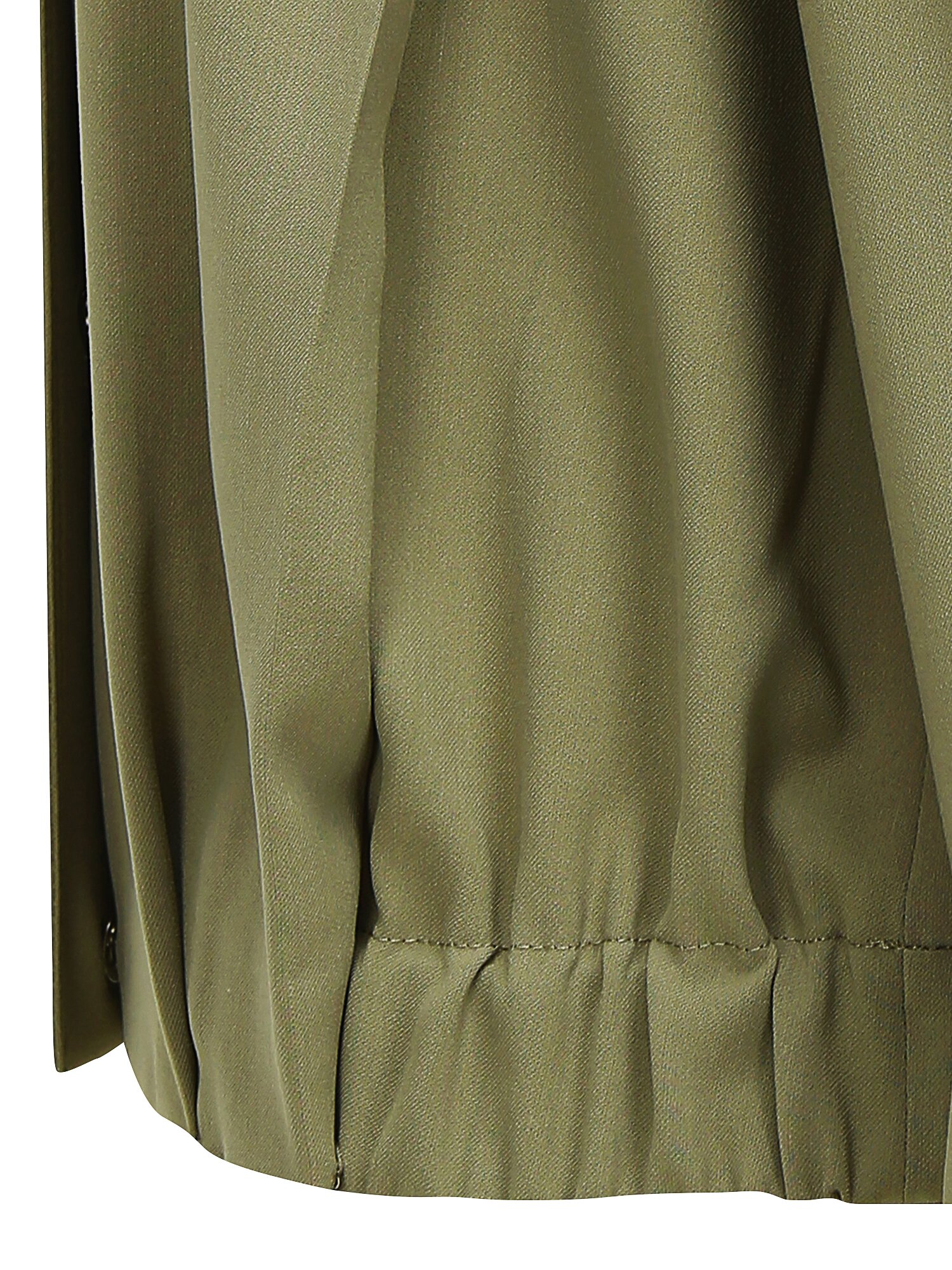 포멀 숄더 턱 오픈 칼라 재킷 (KHAKI)