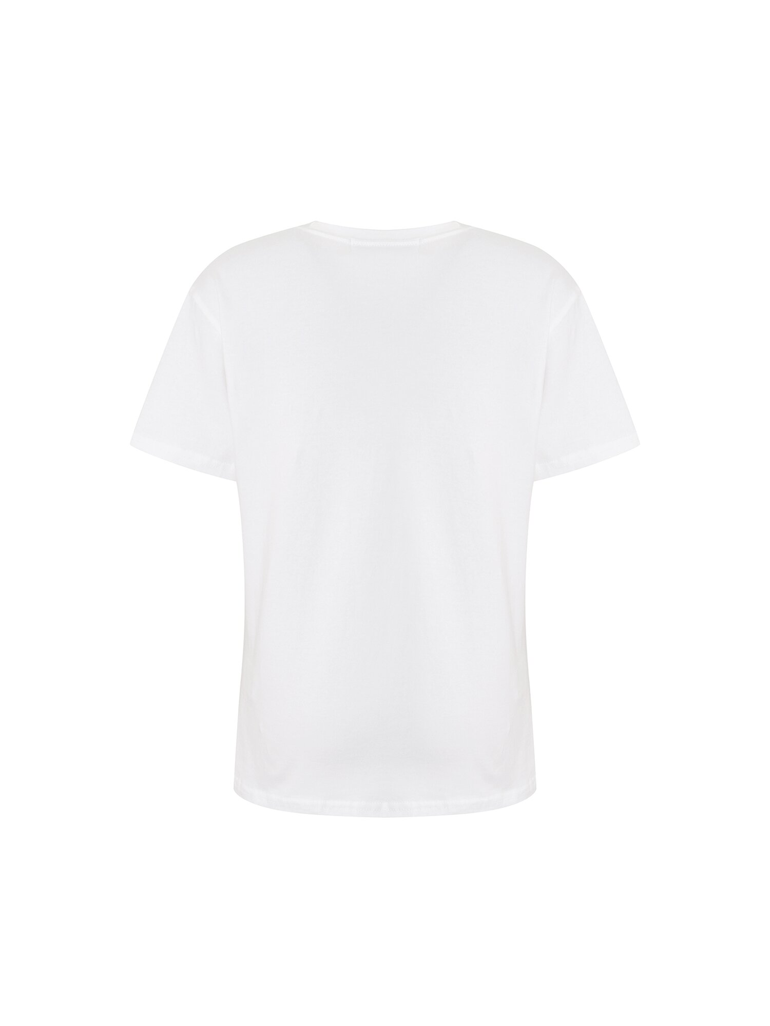 그래픽 프린팅 라운드넥 티셔츠 (WHITE)