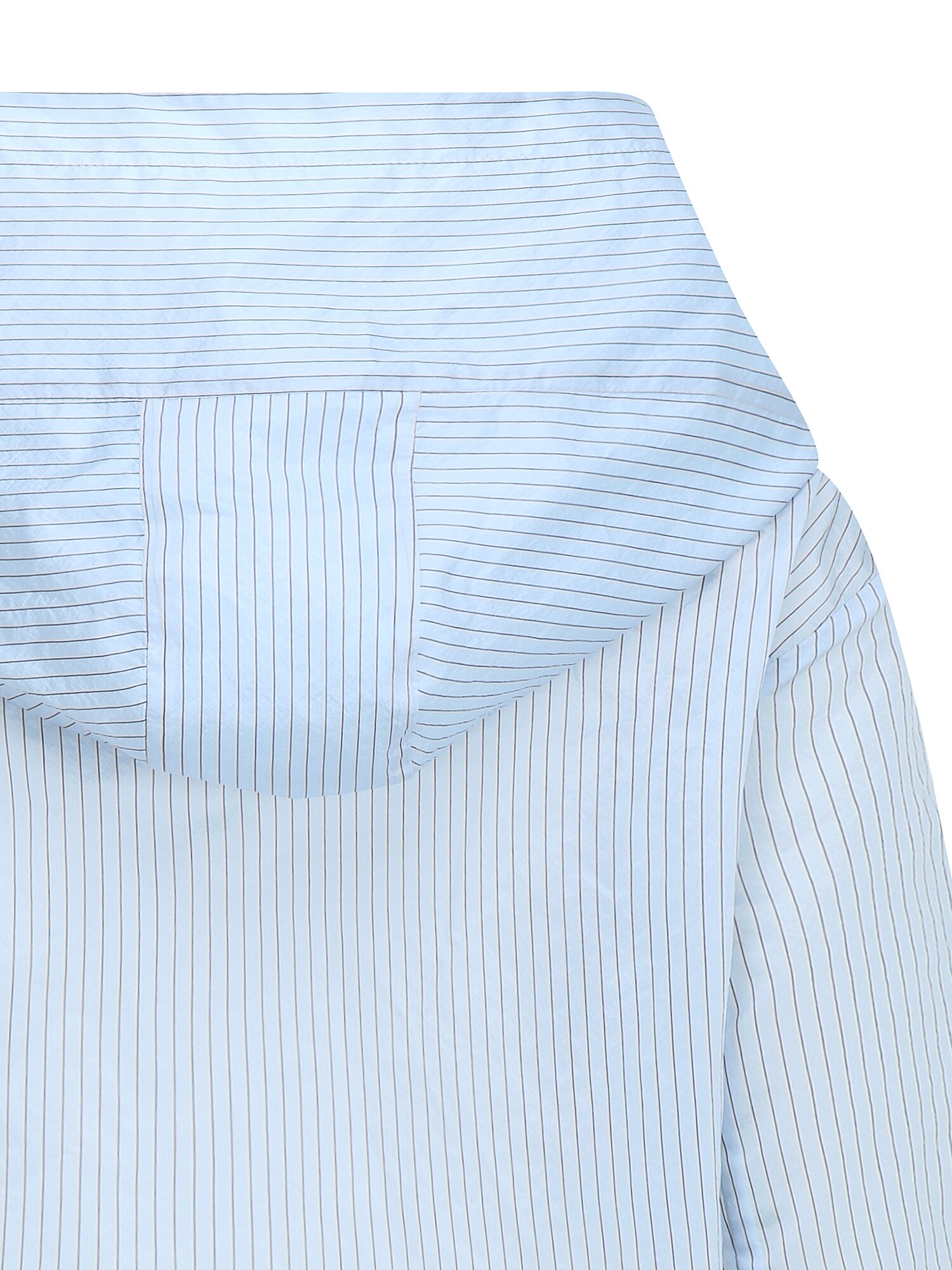 시스루 스트라이프 후드 점퍼 (STRIPE BLUE)