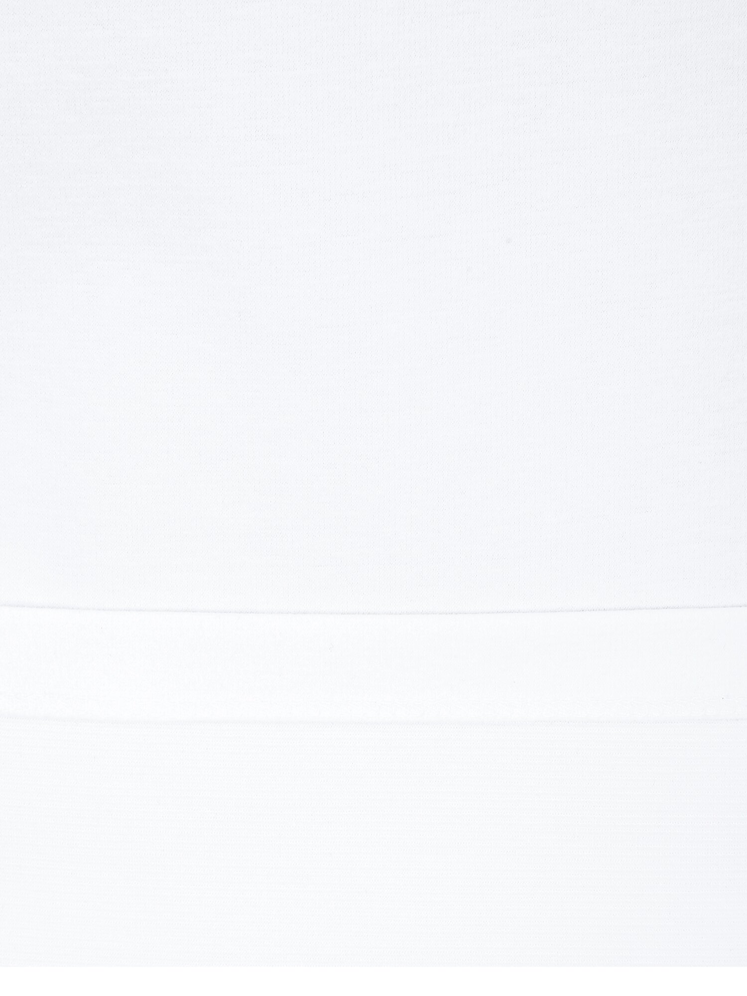 프린트 배색 라운드넥 티셔츠 (WHITE)