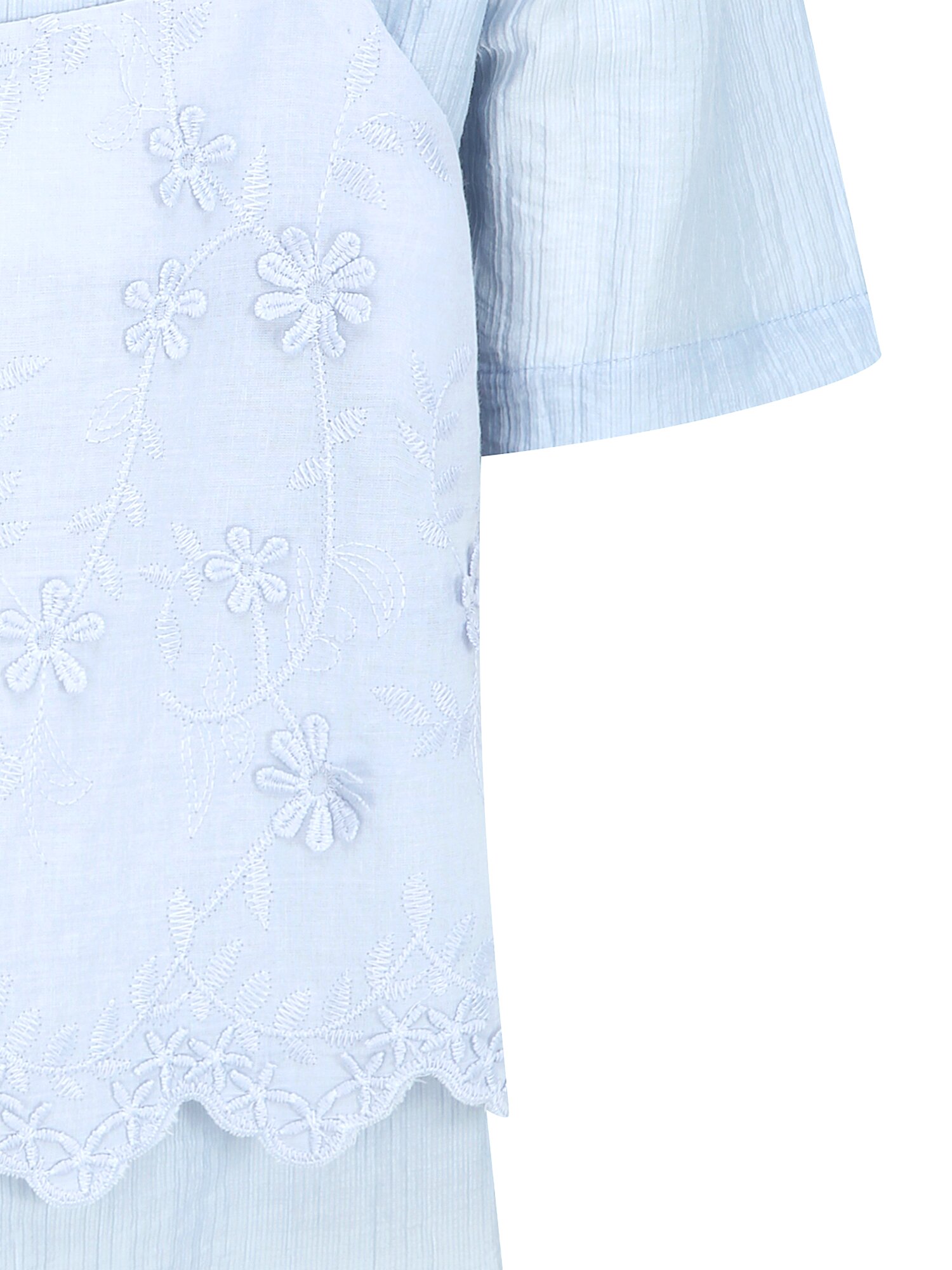 플라워 블라우스 +뷔스티에 세트 (LIGHT BLUE)