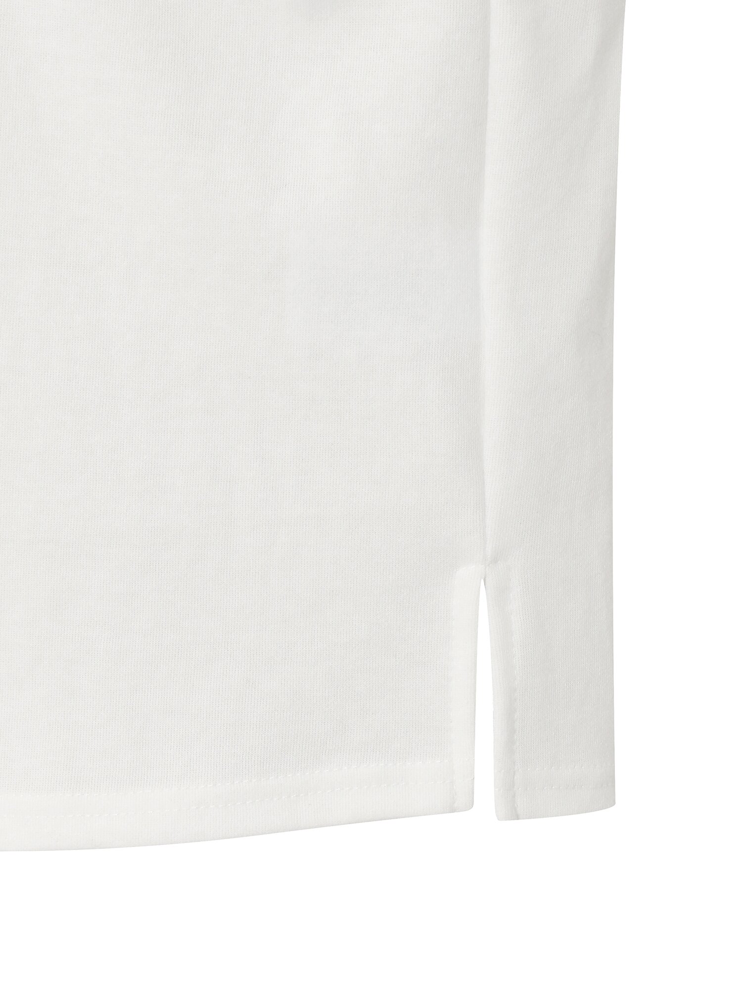 프린팅 밴딩 슬리브 티셔츠 (WHITE)