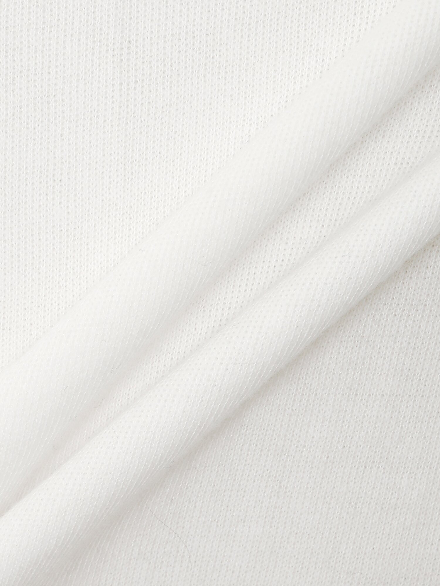 프린팅 밴딩 슬리브 티셔츠 (WHITE)