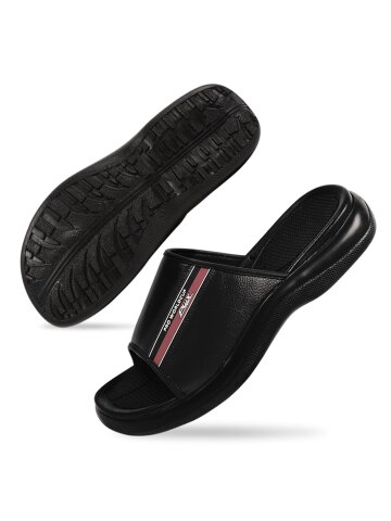 PWX Manager 남성 키높이 사무용 쿠션슬리퍼 블랙 브라운