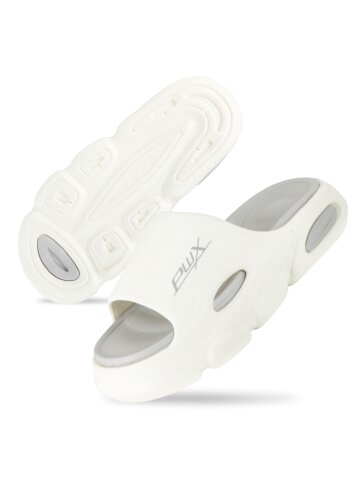 PWX Cloud 키높이 쿠션 EVA 남여공용 슬리퍼 화이트
