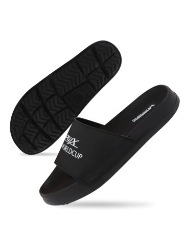 PWX Like 2 키높이 쿠션 남여공용 커플 슬리퍼 블랙