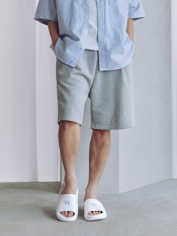 PWX Frank EVA 말랑 쿠션 남여공용 슬리퍼 화이트