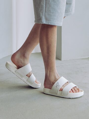 PWX Amplifier 아쿠아 남여공용 2벨크로 슬리퍼 화이트