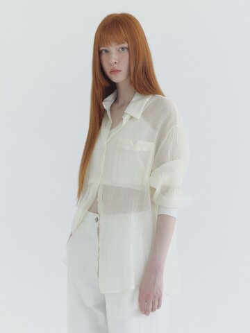 카일리 시-스루 셔츠