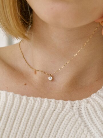 14k 퓨어 큐빅 목걸이