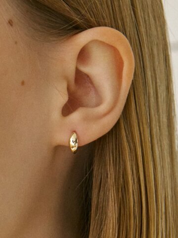 14k 젤리빈 원터치 링 귀걸이