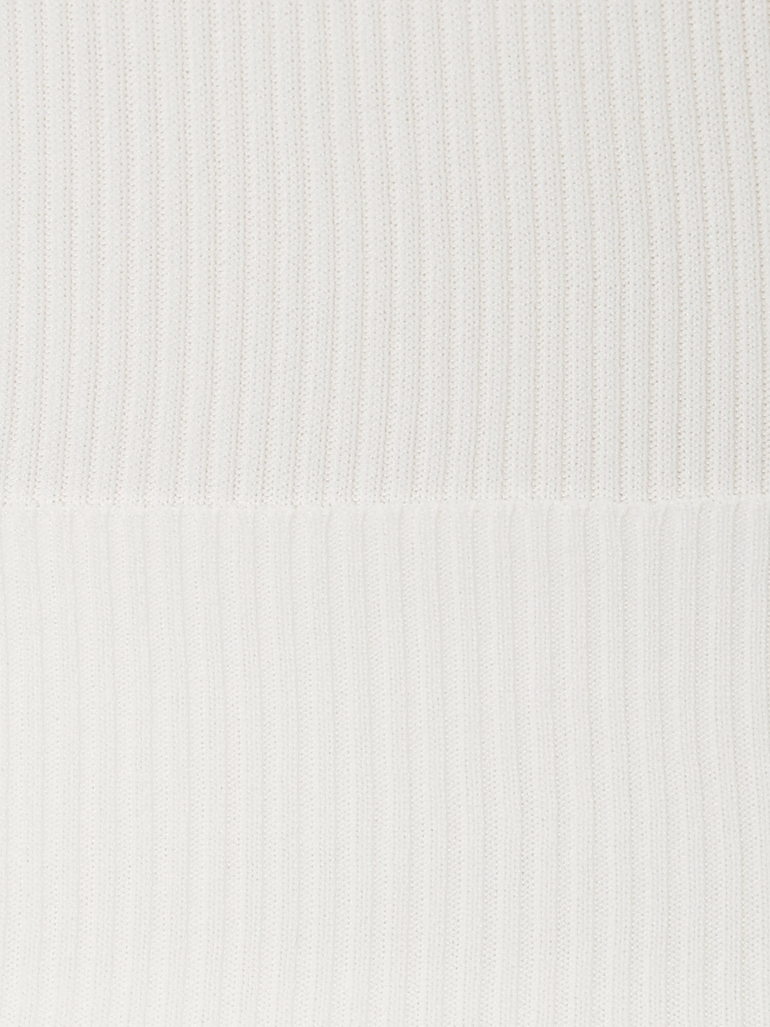 레이스넥 골지 슬리브리스 니트 (WHITE)