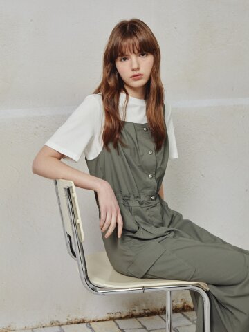 블라우스 레이어드 뷔스티에 원피스 