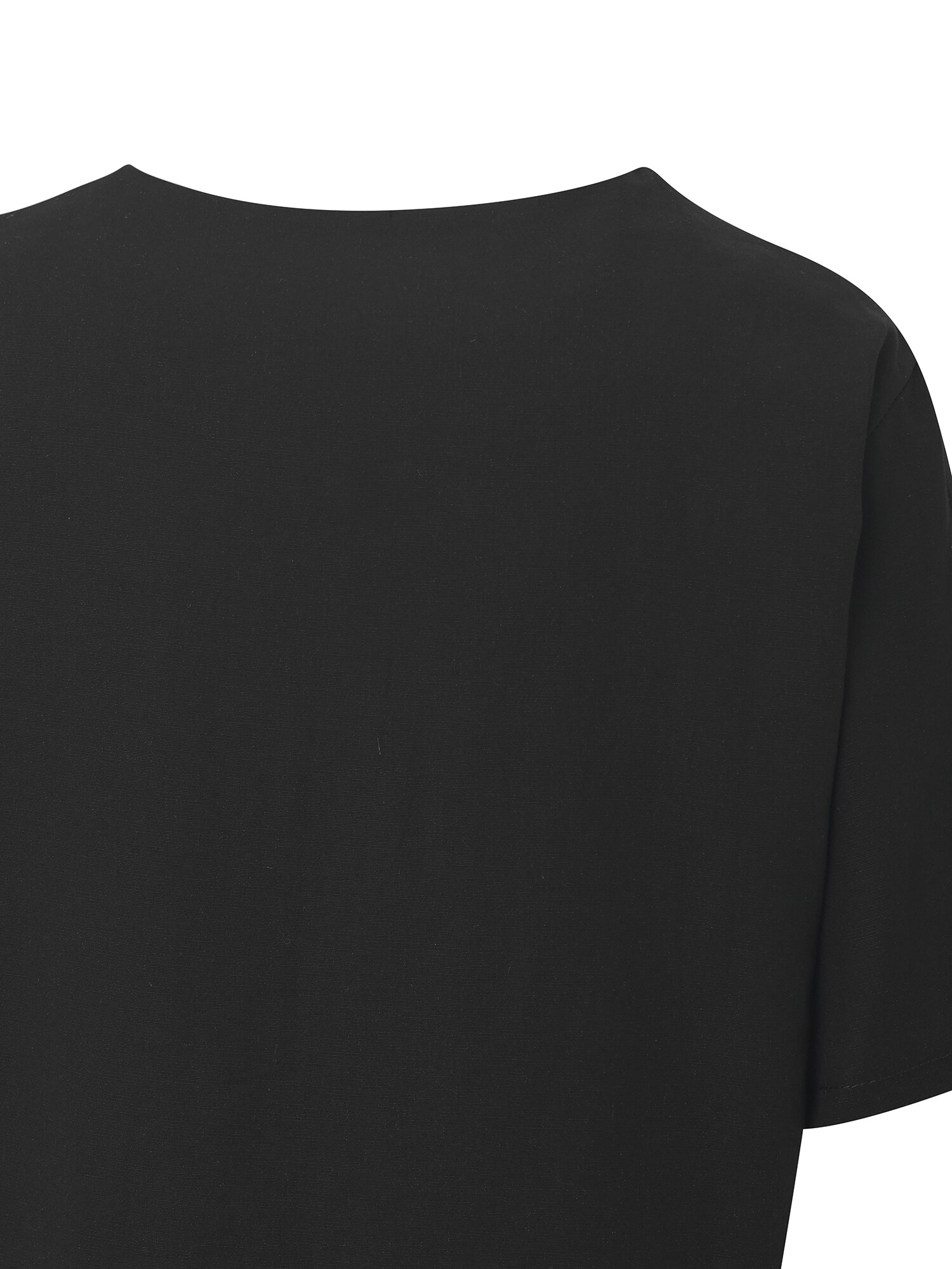 라운드넥 하프 슬리브 재킷 (BLACK)