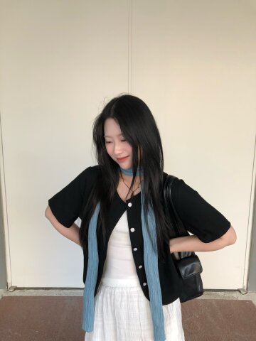 라운드넥 하프 슬리브 재킷 