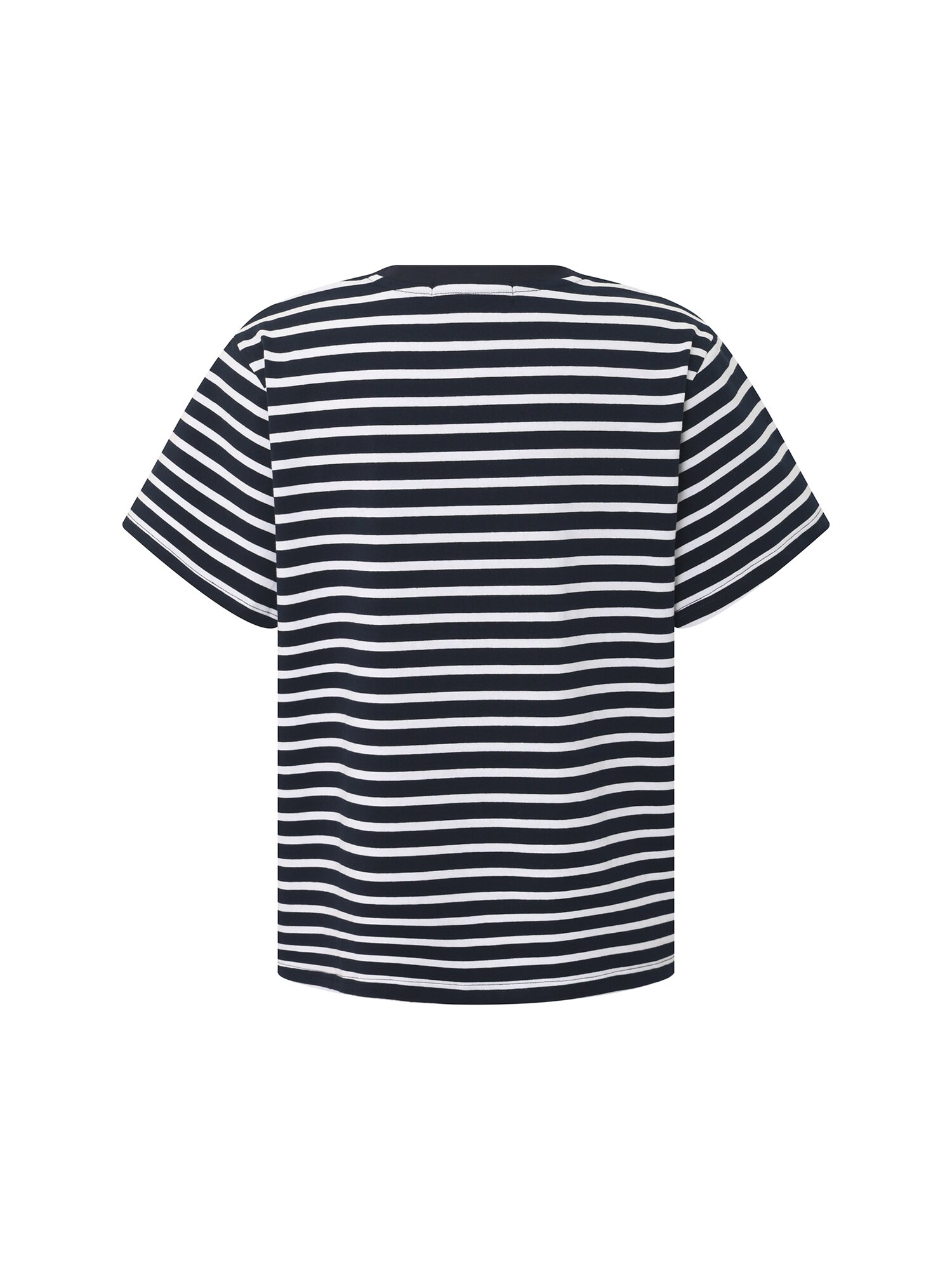 자수 포인트 스트라이프 티셔츠 (STRIPE NAVY)