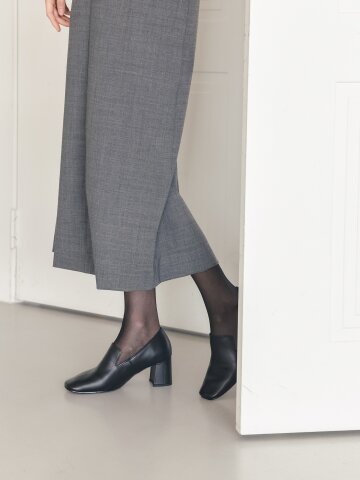 천연가죽 국내수제화 로건 스퀘어 통굽 펌프스 GIS-47236