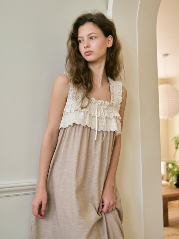 엔들러 나시 원피스 오트밀 (32수)