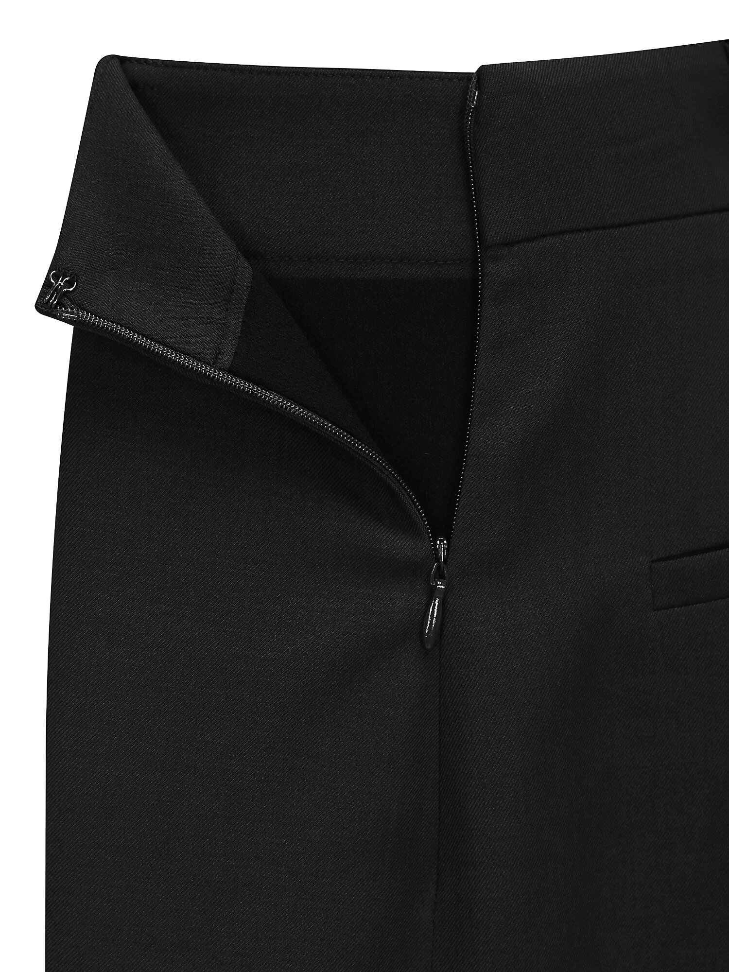 버튼 장식 컷아웃 A라인 스커트 (DARK GREY)