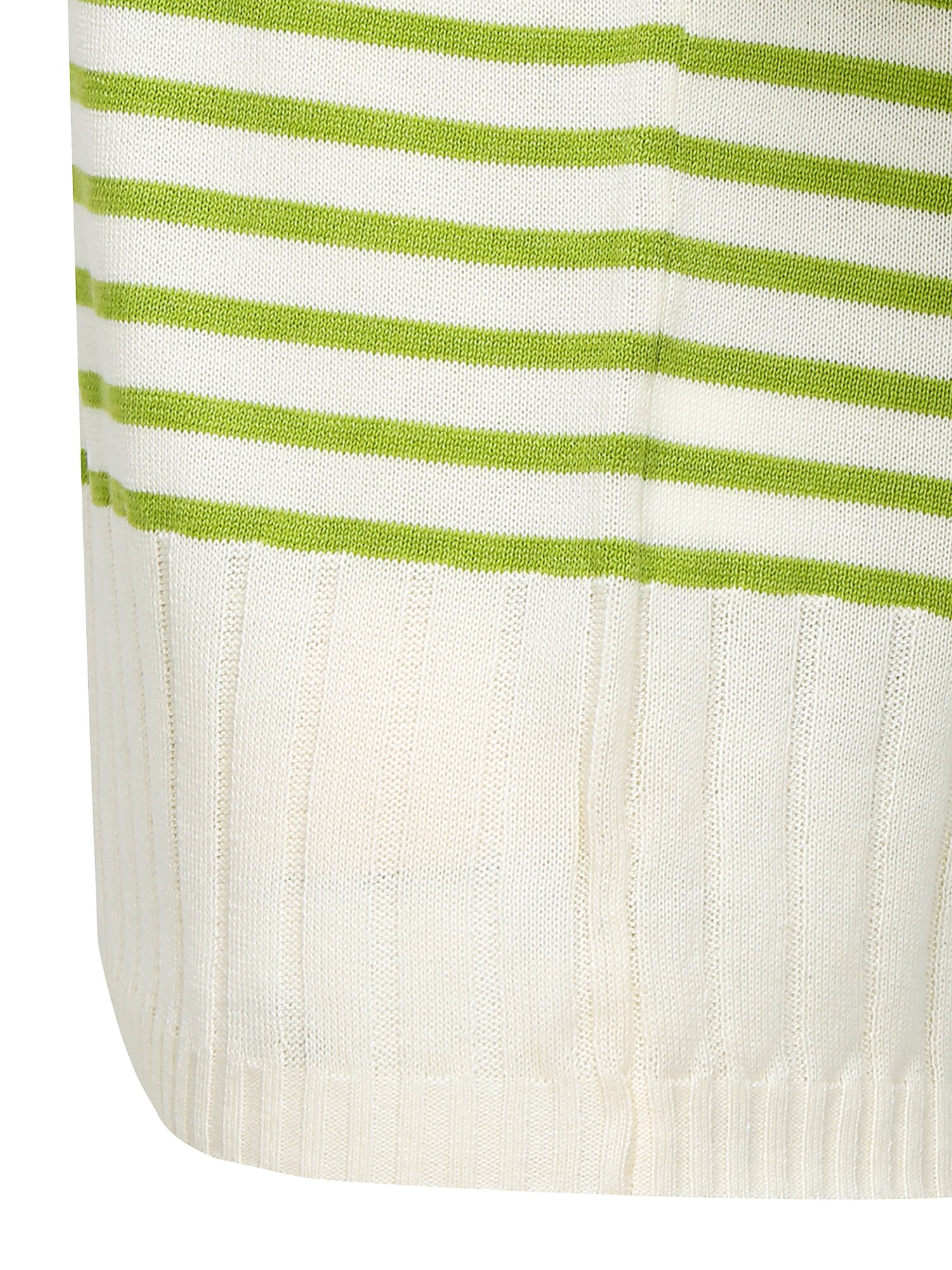 스트라이프 하프 슬리브 니트 (LIGHT GREEN)