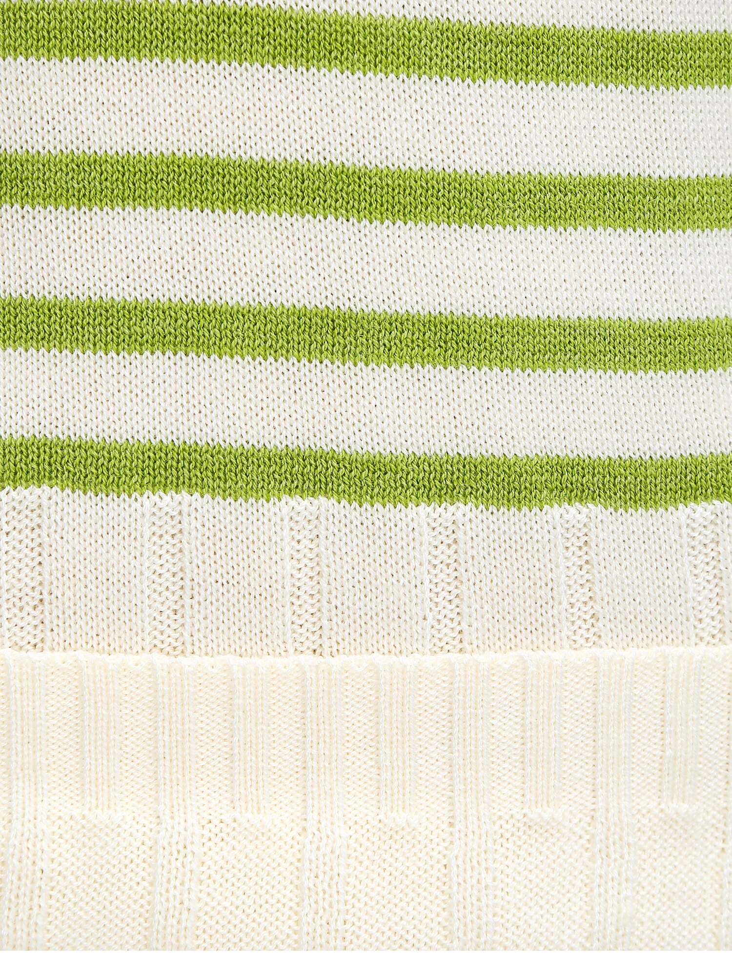 스트라이프 하프 슬리브 니트 (LIGHT GREEN)