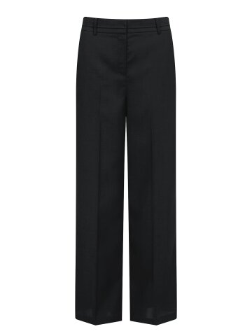 포멀 히든 버튼 와이드 팬츠 