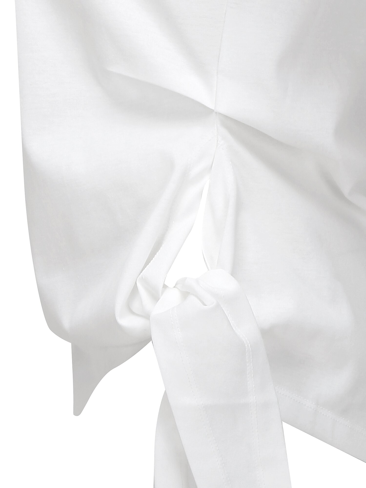 코튼 트위스트 보트넥 티셔츠 (IVORY)