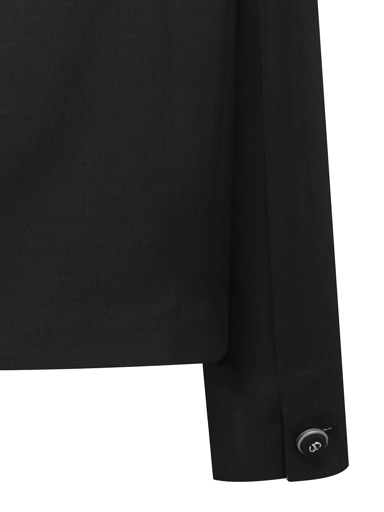 스티치 포켓 더블 크롭 재킷 (DARK GREY)