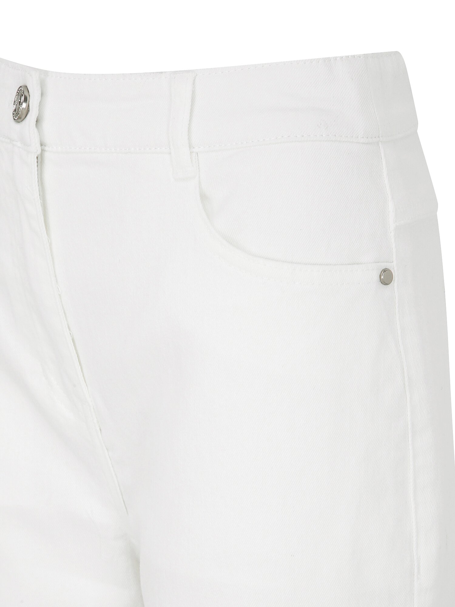 백 밴딩 와이드 데님 팬츠  (WHITE)