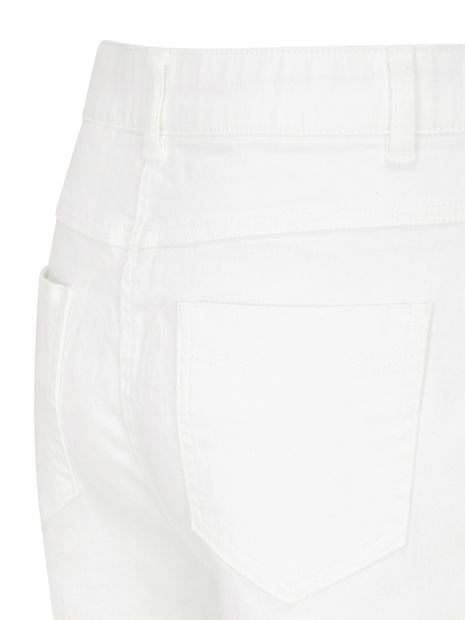 백 밴딩 와이드 데님 팬츠  (WHITE)