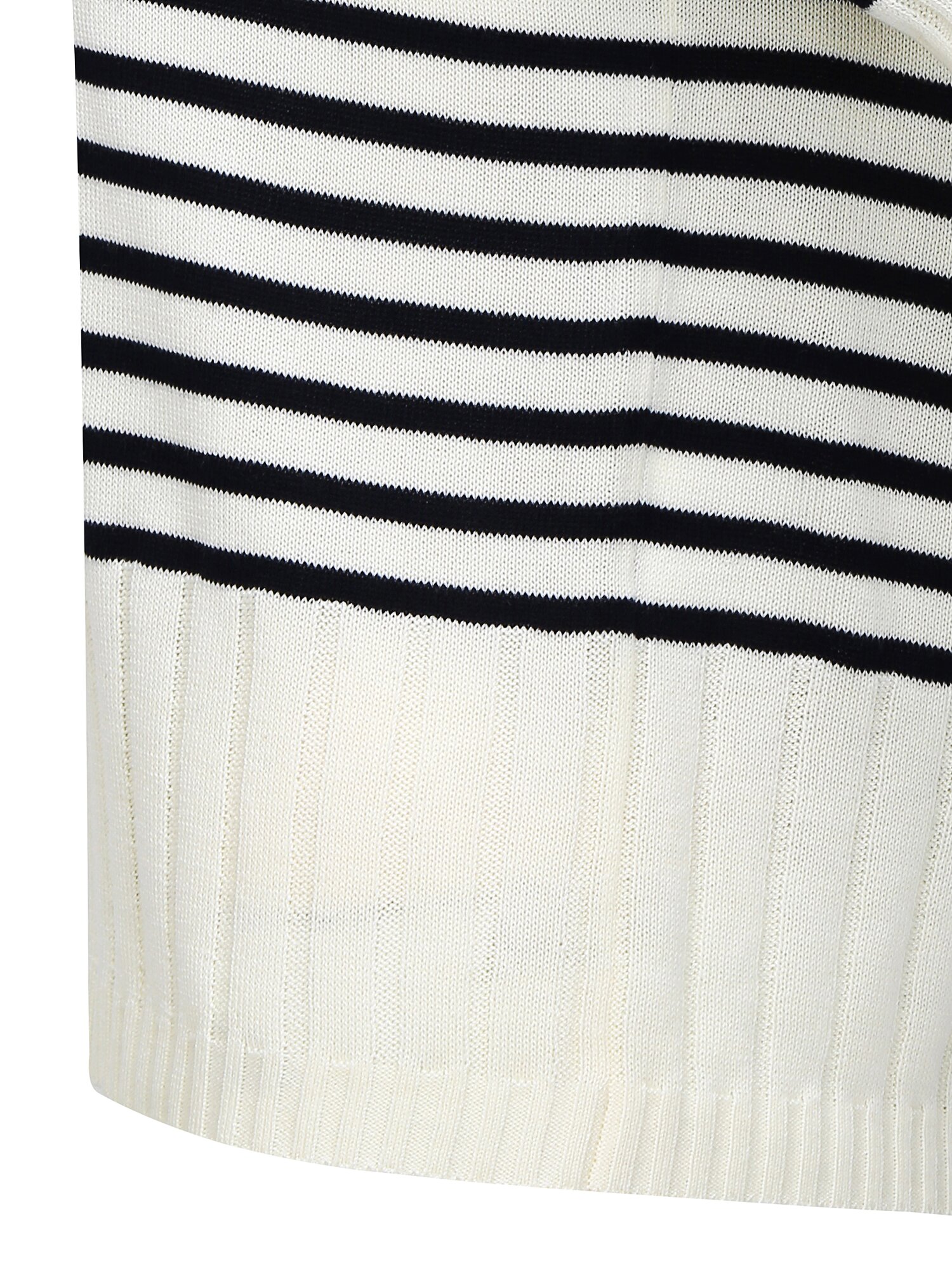 스트라이프 하프 슬리브 니트 (NAVY)