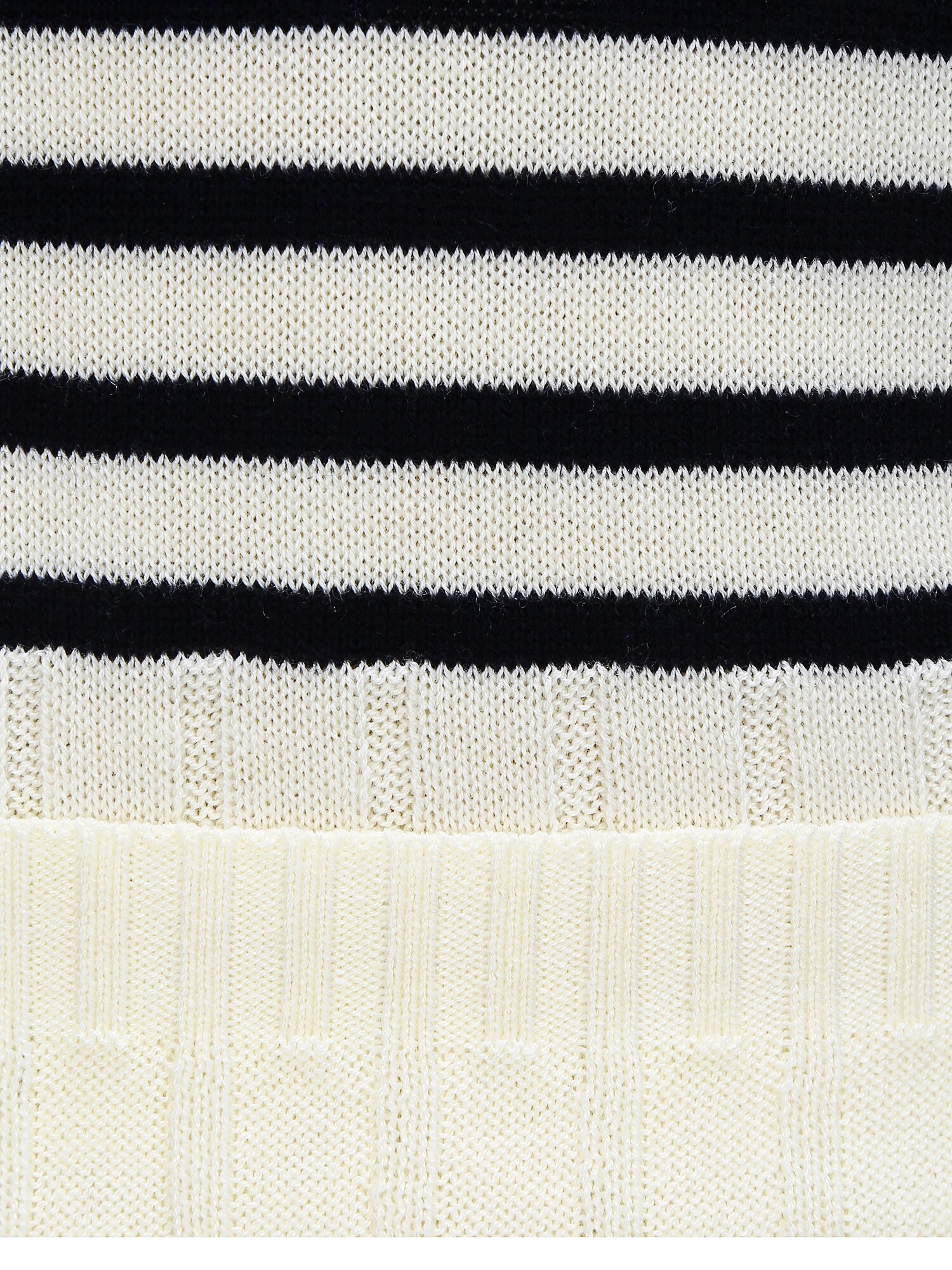 스트라이프 하프 슬리브 니트 (NAVY)