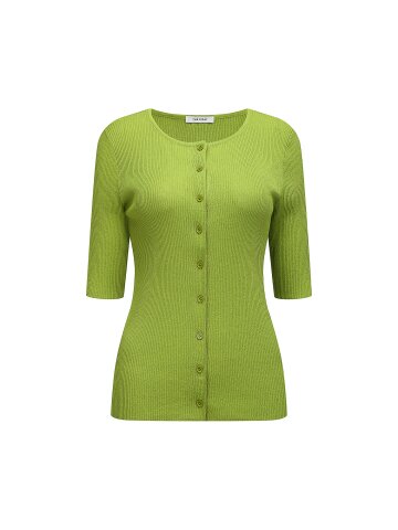 골지 5부 라운드넥 가디건 