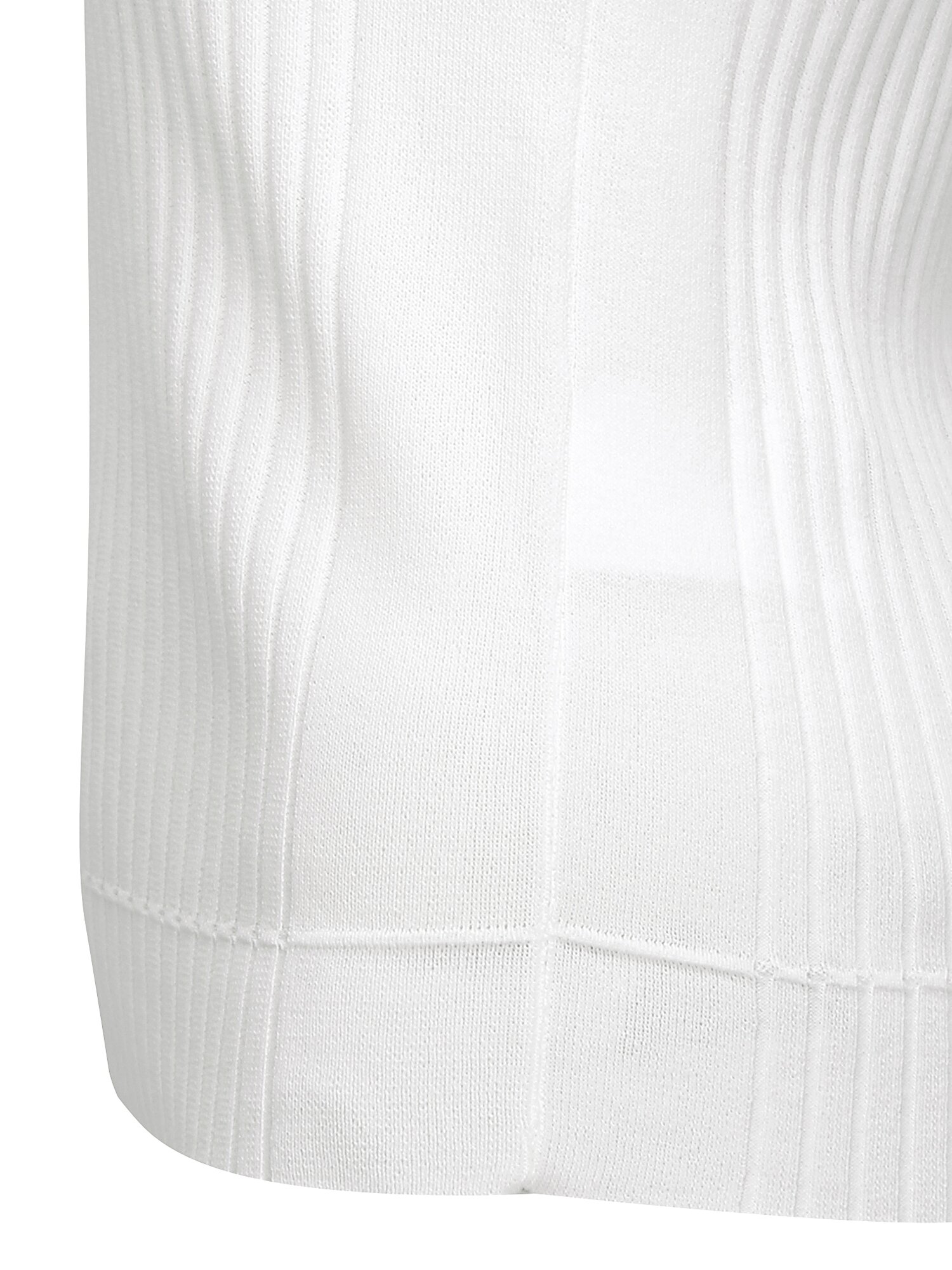 골지 슬리브리스 브이넥 니트 (WHITE)