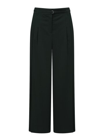 벨티드 투턱 퀼로트 팬츠 