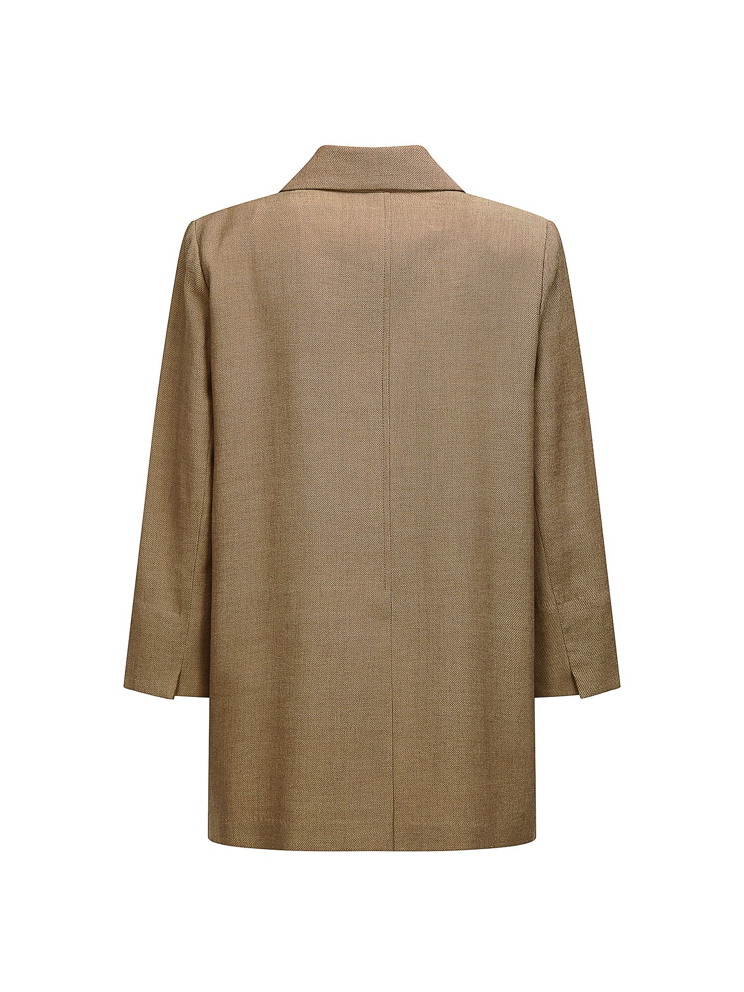 린넨 롤업 7부 싱글 투버튼 재킷 (CAMEL)