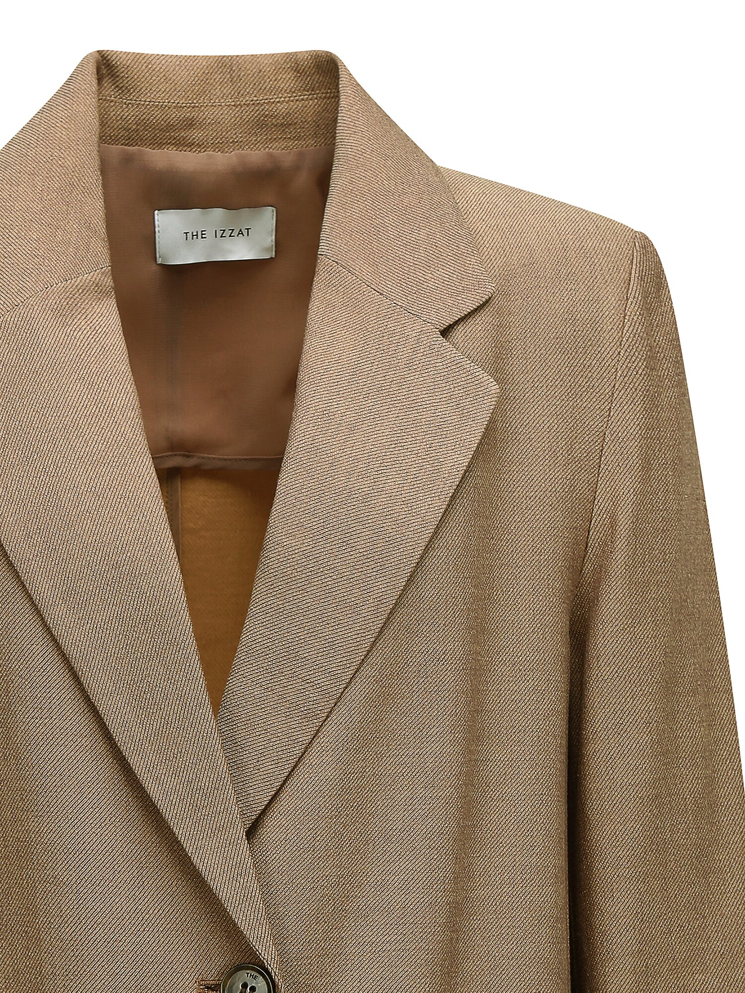 린넨 롤업 7부 싱글 투버튼 재킷 (CAMEL)