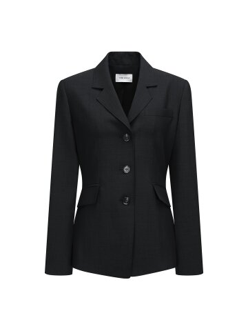 포멀 오픈 칼라 싱글 재킷 