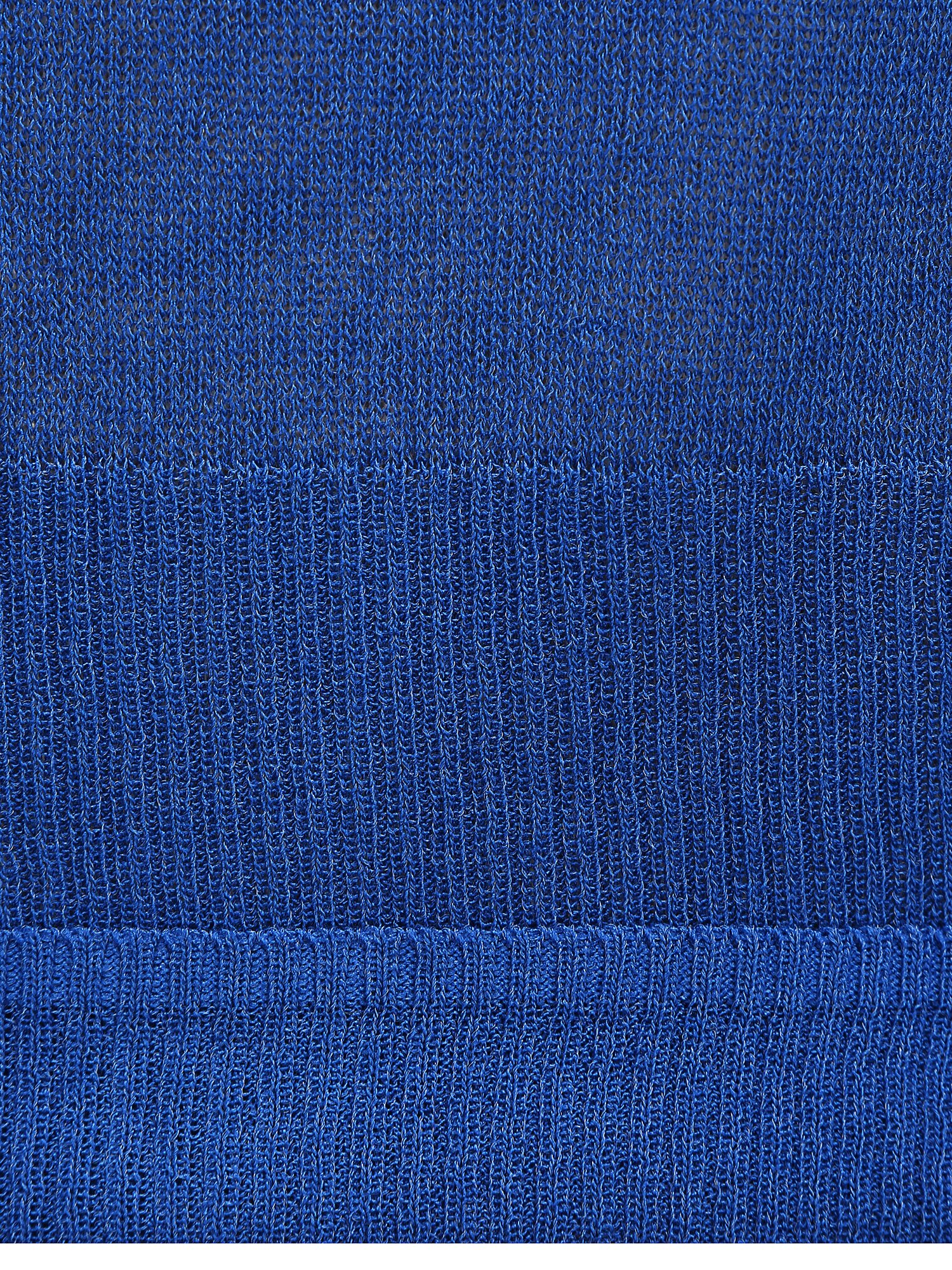 시스루 자카드 브이넥 가디건 (BLUE)