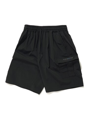 NYLON CARGO SHORT_BLACK
