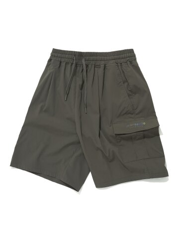 NYLON CARGO SHORT_KHAKI
