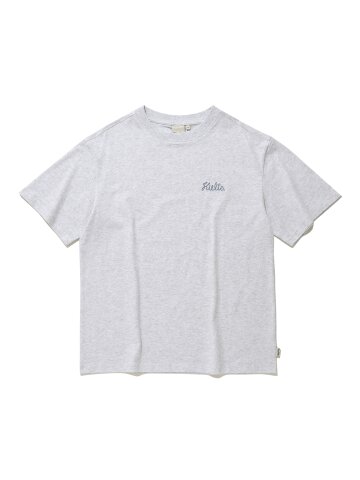 ROPE LOGO PRINT T-SHIRT_L.M.GREY