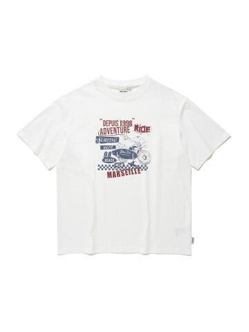 BIKE SURF T-SHIRT_WHITE