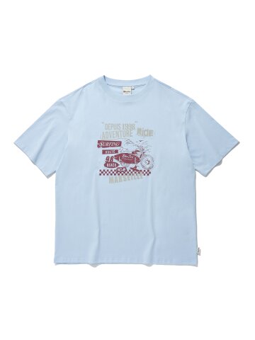 BIKE SURF T-SHIRT_L.BLUE