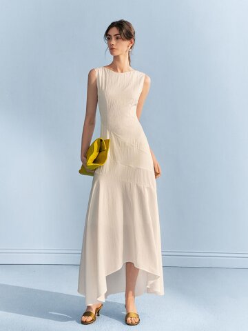 4/28 예약배송_YY_Waist seaside white dress