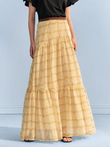 4/28 예약배송_YY_Stripe print design skirt